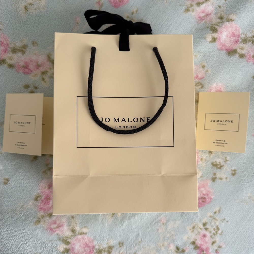 Jo Malone Samples and Gift Bag